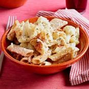Brown Macaroni with Four Cheeses & Cauliflower