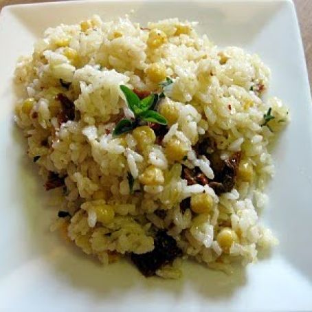 Rice w/Chick-peas, Herbs and Sun Dried tomatoes