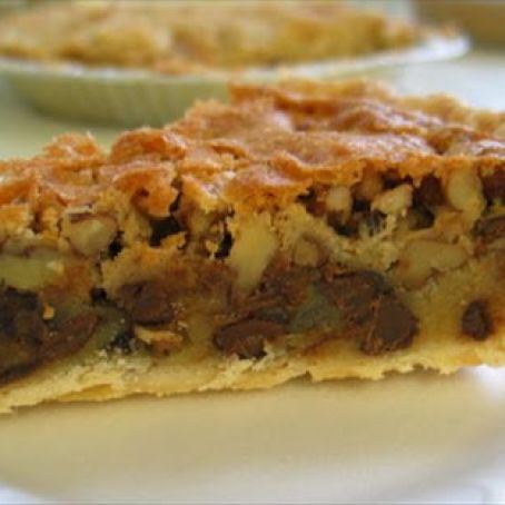 Nestle' Toll House Walnut Pie (Aka Black Cat Pie)