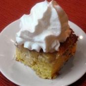 Banana Pecan Upside Down Cake with Caramel Whipped Cream