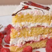 Raspberry Swirl Cake