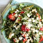 Springtime Asparagus, Strawberry, & Arugula Salad