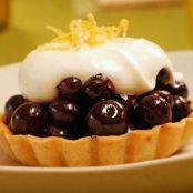 Blueberry Pie with Chantilly Cream