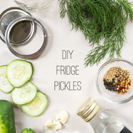 DIY FRIDGE PICKLES RECIPE