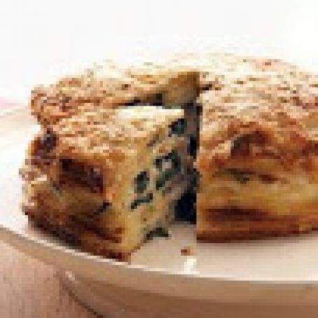 Spinach-Gruyere Gateau de Crepes