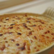 Individual Sweet Potato Gratins with Creme Fraiche, Onions and Bacon