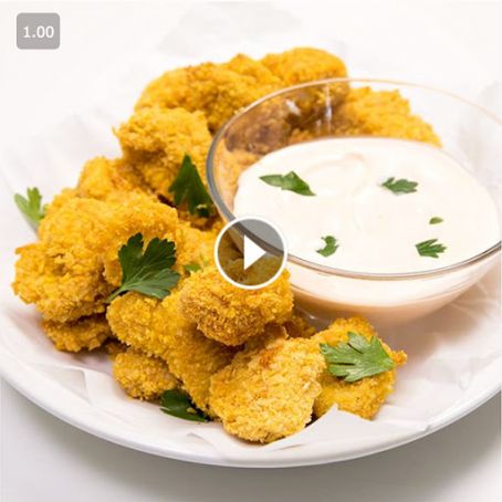 GF Baked Popcorn Chicken