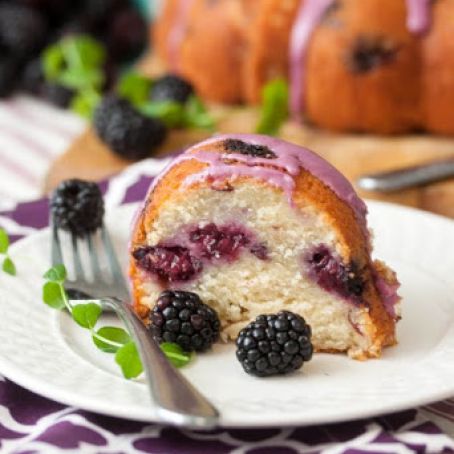 Blackberry Yogurt Cake