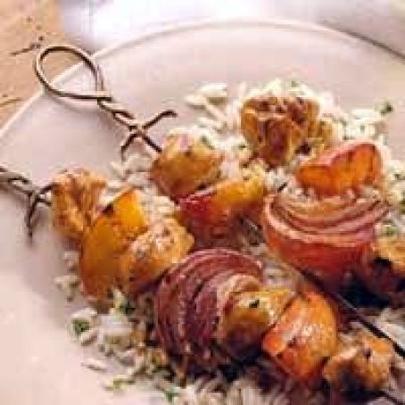 Fruit and Chicken Kabobs