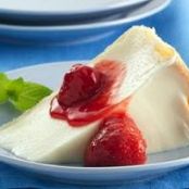 Italian Cream Pie with Strawberry Sauce