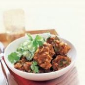 Chicken and Lentil Curry with Cucumber Yogurt