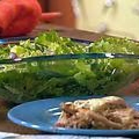 Whole-Wheat Skillet Lasagna and Escarole Salad