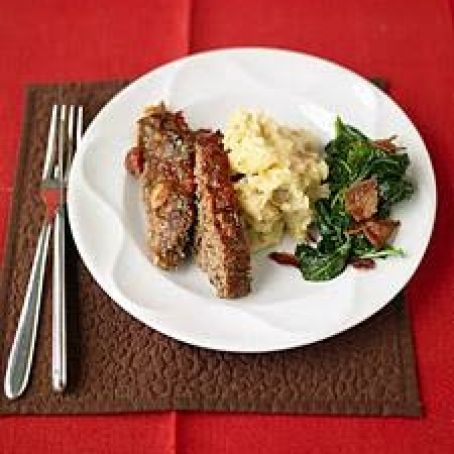 Meatloaf and Baked Mashed Potatoes