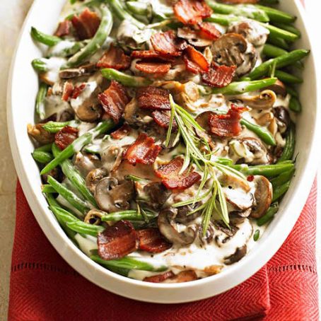 Bacon Topped Green Bean Casserole