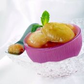 Peach Soup with Fresh Mint and Grenadine