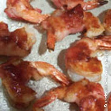 Bacon Wrapped Barbeque Shrimp