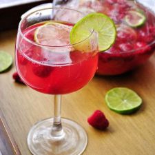 Raspberry Lime Sangria