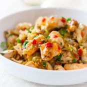 Chicken Honey Siracha and Cashew Stir Fry