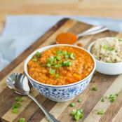 Coconut Curry Lentil and Millet Stew