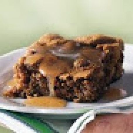 Apple Pudding Cake with Cinnamon-Butter Sauce