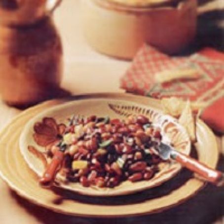 Three Beans and Three Peppers Salad