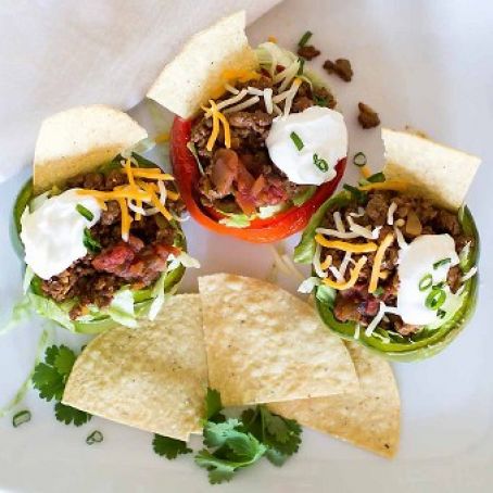 Taco Salad Stuffed Peppers