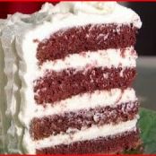 Red Velvet Cake with Vanilla Frosting (Bobby Flay)