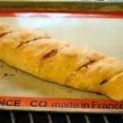 Roasted Vegetable and Pepperoni Stromboli