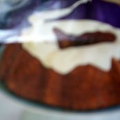 Carrot-Pineapple Bundt Cake with sour cream frosting