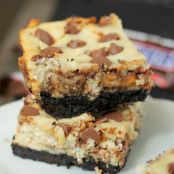 Snickers Cheesecake Bars