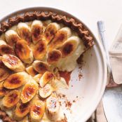 Banana Cream Pie with Whole Grain Chocolate Crust