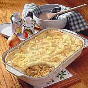 Cheddar Burger Mashed Potato Bake