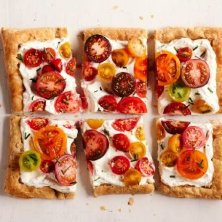 Puff Pastry Heirloom Tomato Tart
