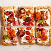 Puff Pastry Heirloom Tomato Tart