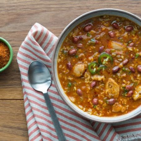 Cajun Chicken and Red Bean Soup