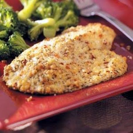 Red Pepper and parmesan Talipia