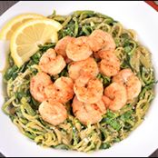 ZUCCHINI SPAGHETTI WITH SHRIMP