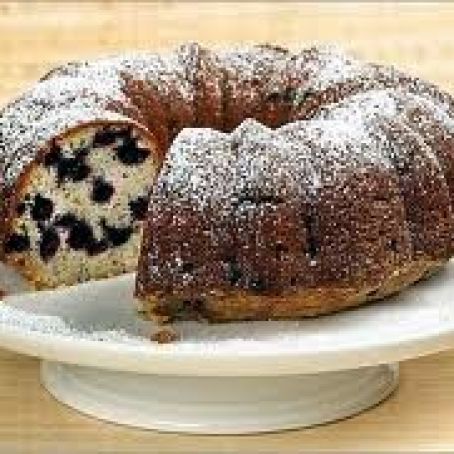 Bundt Cake with wild Maine blueberries