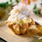 Coconut Cream Tarts with Macadamia Nut Crust