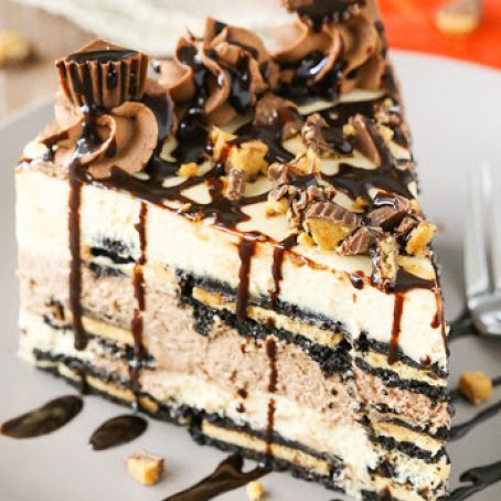 Reeses Peanut Butter Chocolate Icebox Cake