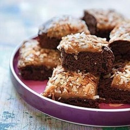 Caramel-Coconut Fudge Brownies