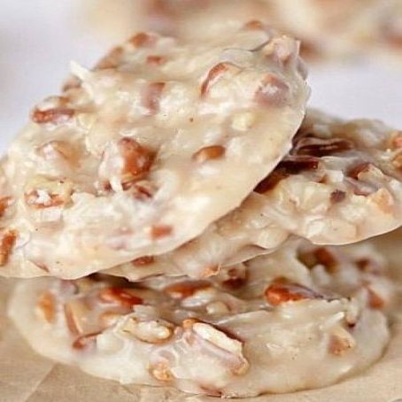 No Bake Pecan Coconut Praline Cookies