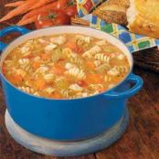 Curly Chicken Noodle Soup