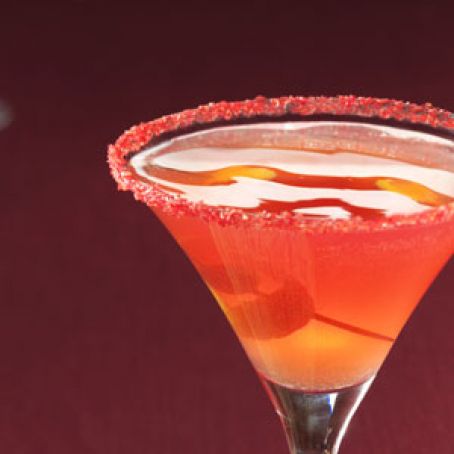 Pomegranate cosmo martini