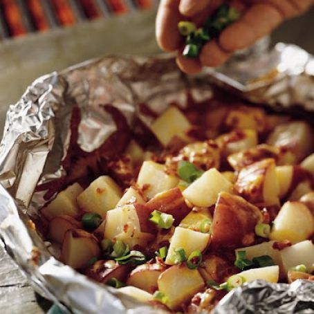 Grilled Smoky Cheddar Potatoes