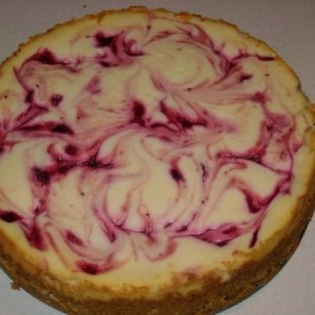 Cranberry Swirl Cheesecake