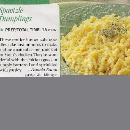 Spaetzle Dumplings