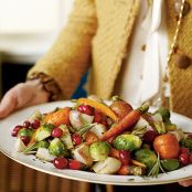 Cranberry Roasted Winter Vegetables