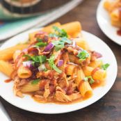 One-Pot Cheesy Barbecue Chicken Rigatoni
