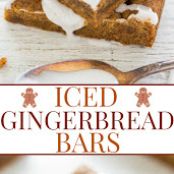 Iced Gingerbread Bars